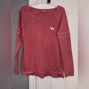 PINK dusty rose colored long sleeve shirt